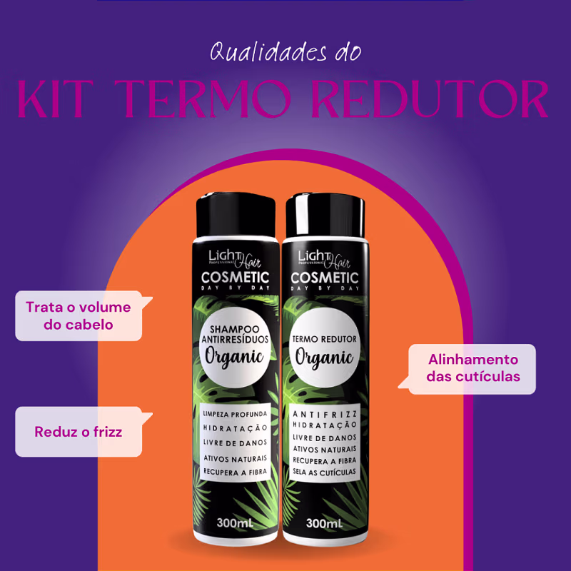 Kit Light Hair Professional Organic Selagem (2 Produtos)