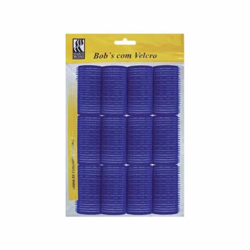 Kit Marco Boni Bobs de Cabelo Autoaderentes, 12 unidades.