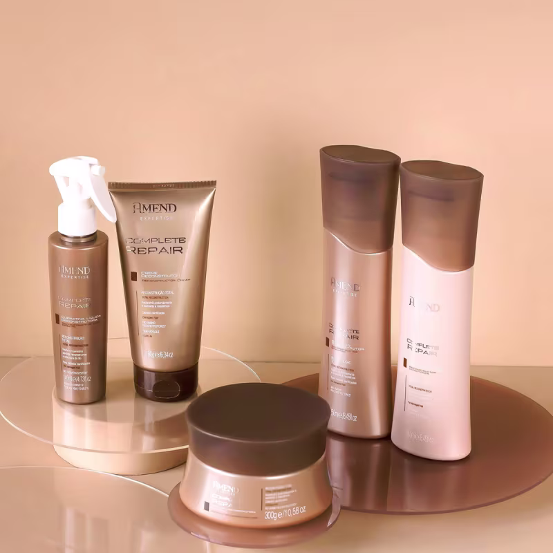 Kit Amend Complete Repair Reconstrutor Shampoo Condicionador Máscara Leave-in e Óleo (5 produtos)