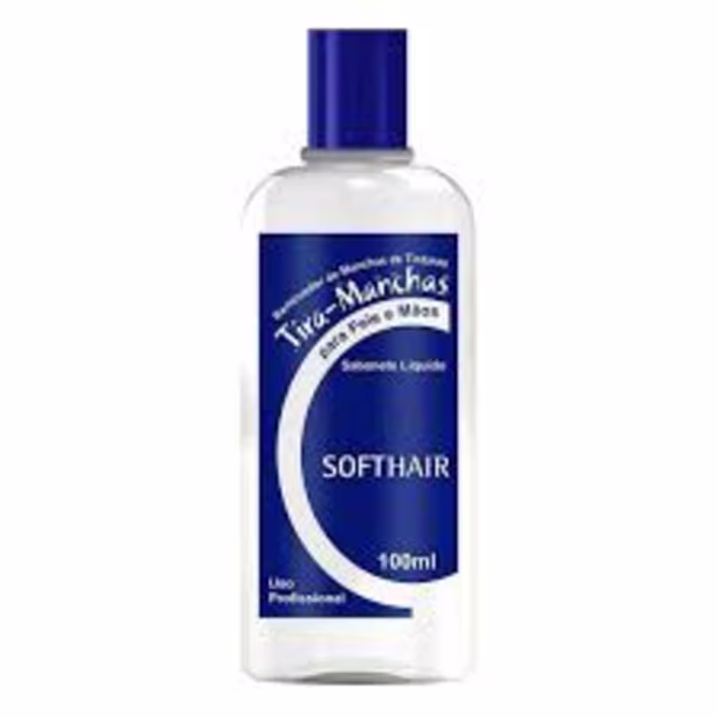 Sabonete liquido Tira Manchas de tintura - Soft Hair 100ml - azul