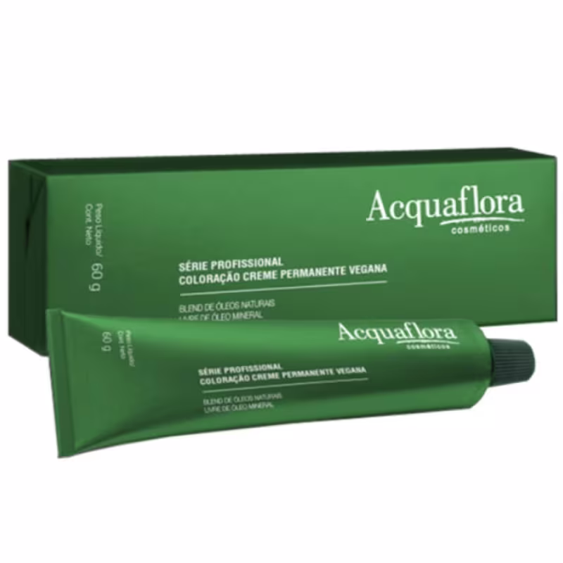Coloração Creme Acquaflora Vegana 77.66 Louro Natural Vermelho Intenso Especial 60g