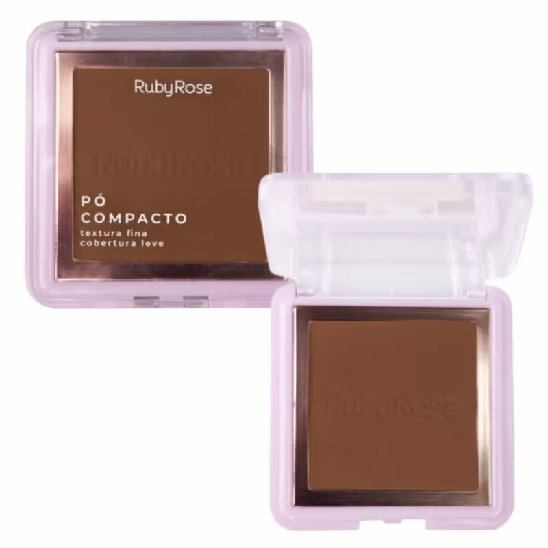 Pó Compacto Facial Ruby Rose Textura Fina PC90, 7,5g.