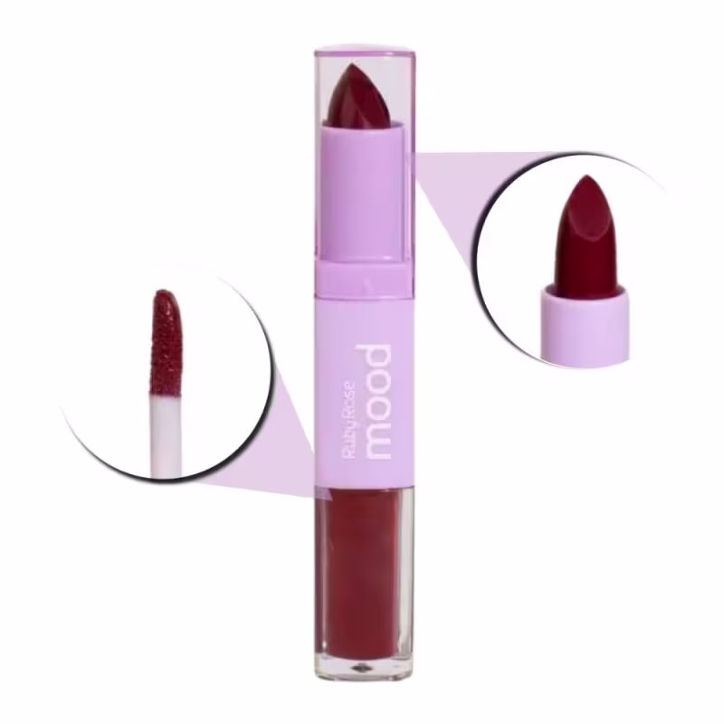 Batom Ruby Rose Mood Duo CM11, 3,2ml + 3,8g.