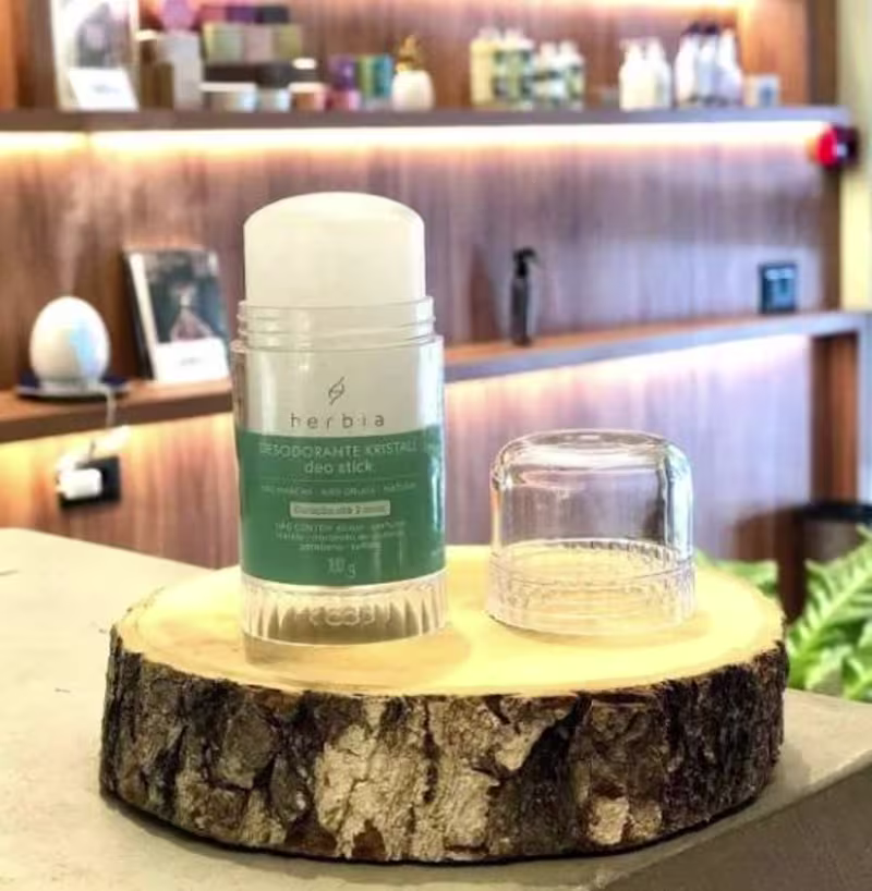 Desodorante em Pedra Herbia Kristall Deo Stick Rosqueável 100g