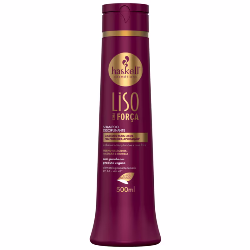 Kit Liso Com Força Haskell Shampoo+ Condicionador 500ml