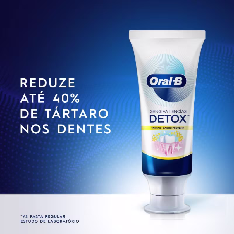 Creme Dental Oral-B Detox Anti-Tártaro 4 un de 102g