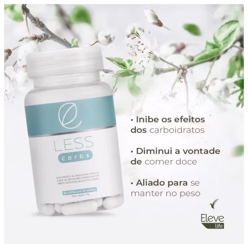 LESScarbs – inibidor de carboidrato - 60 dias - 60 cápsulas + E-book