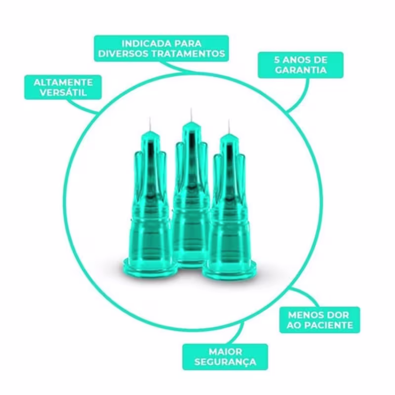 Agulha de Lebel para Mesoterapia 32G 4mm -100 un Smart GR