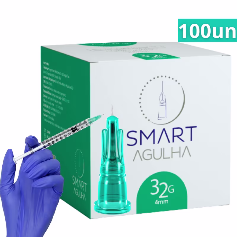 Agulha de Lebel para Mesoterapia 32G 4mm -100 un Smart GR