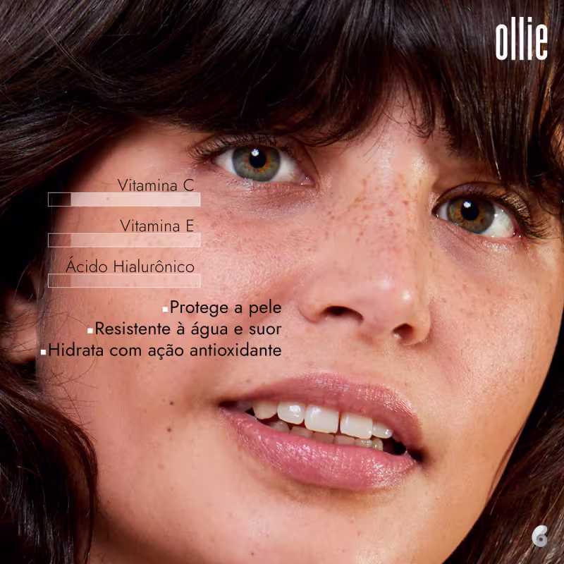 Ollie Multifuncional FPS 95 #30 - Protetor Solar com Cor 14g
