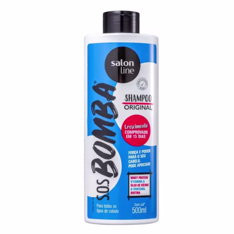 Shampoo + Condicionador Salon Line Sos Bomba Original 500ml