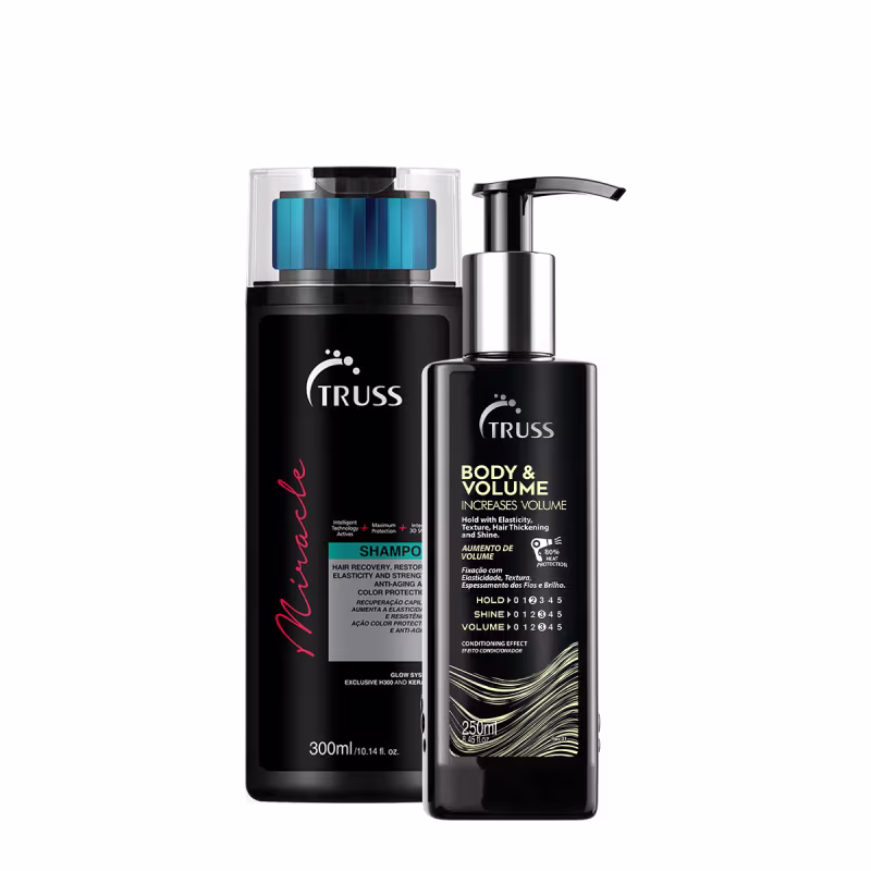 Kit TRUSS Miracle Shampoo e Body & Volume (2 produtos)