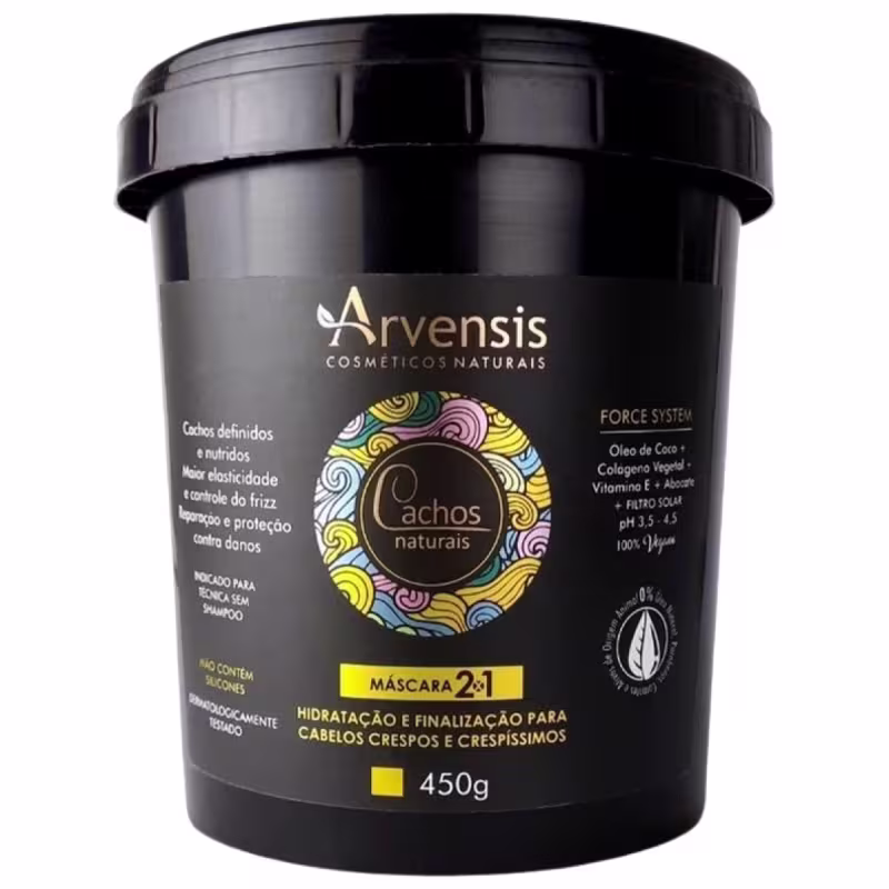 Kit Arvensis Ativador Crespo, Máscara 2x1 e Geleia Alta fixação