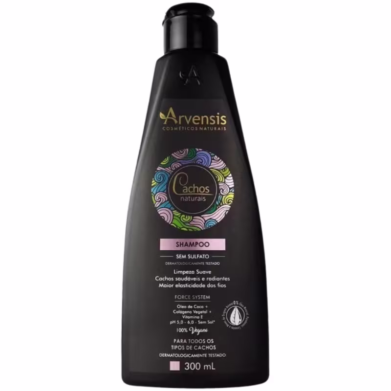 Kit Arvensis Para Cabelos Cacheados e Ondulados Shampoo, Condicionador e Mascara
