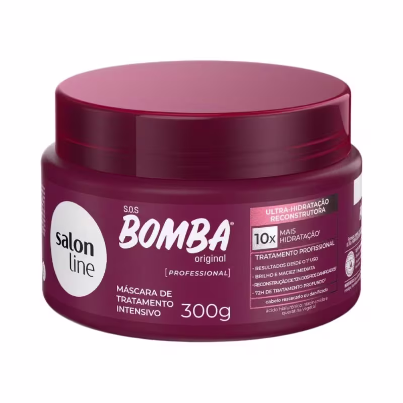 Máscara de Tratamento Intensivo Salon Line S.o.s Bomba Ultra-Hidratação Reconstrutora 300g