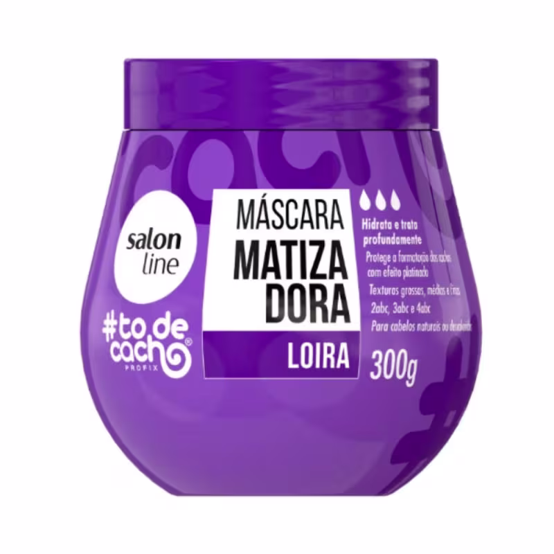 Máscara Matizadora Salon Line #todecacho Loira. Volumetria de 300g.