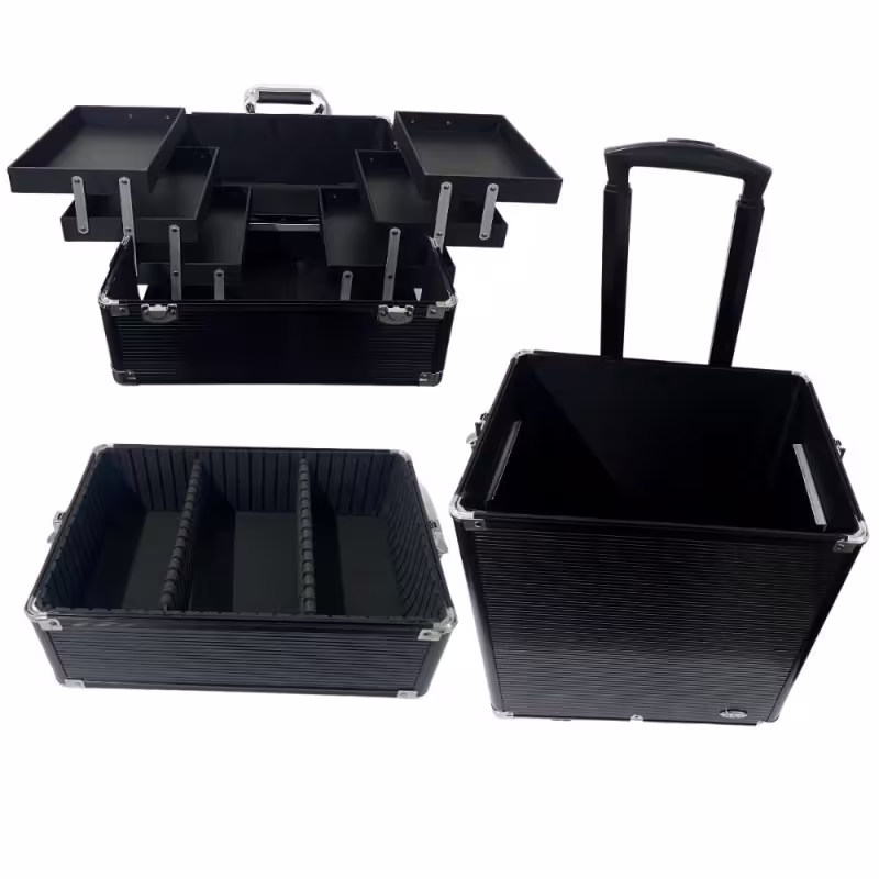 Maleta Carrinho Rubys 3 Andares e 2 Rodinhas Preta Fs-1206c