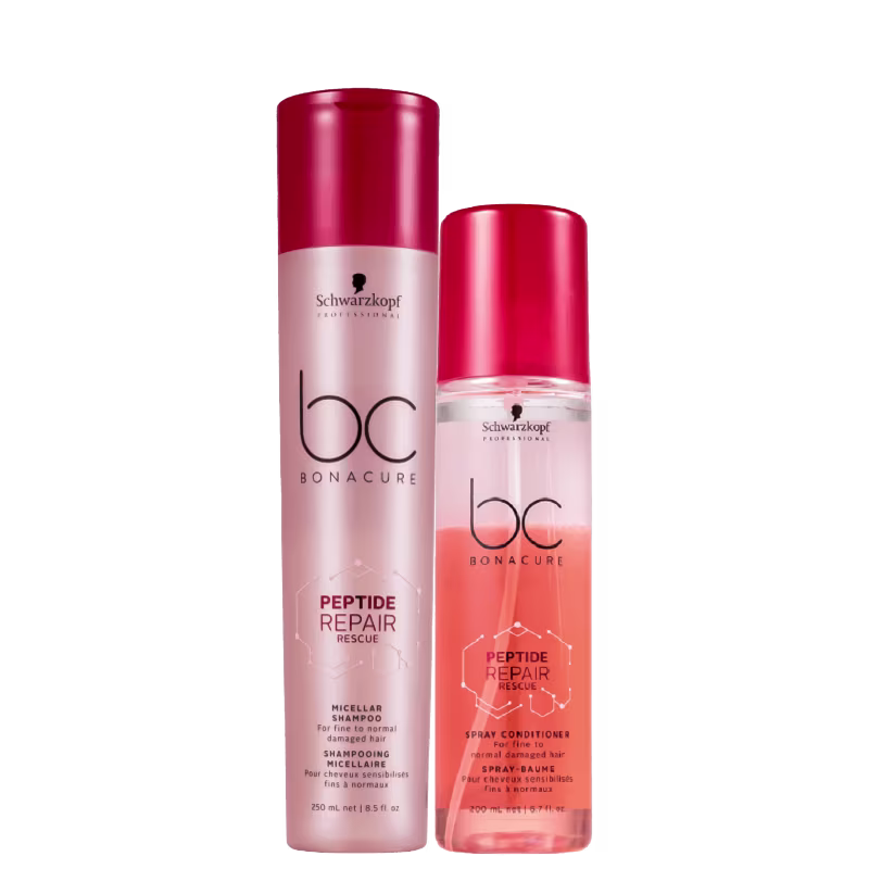 Schwarzkopf Kit BC Bonacure Peptide Repair Rescue Shampoo 250ml e Spray 200ml