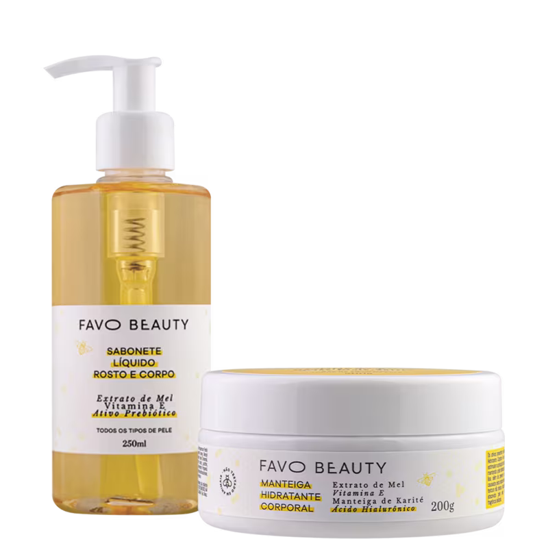 Kit Favo Beauty Limpeza & Manteiga Corporal (2 Produtos)
