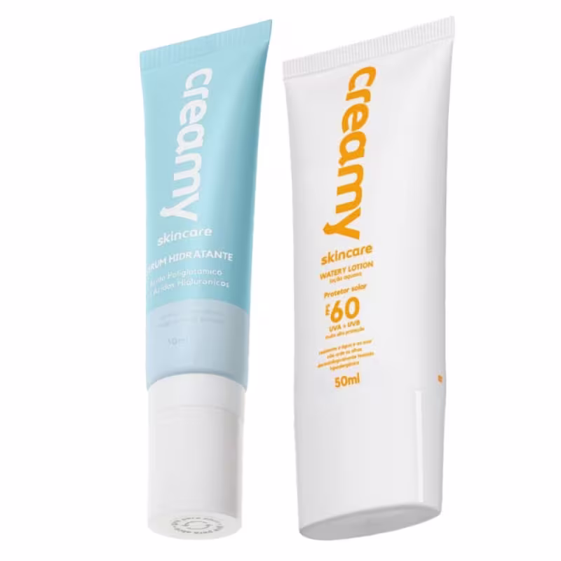 Sérum Facial Hidratante + Protetor Solar Fps 60 Creamy Skincare