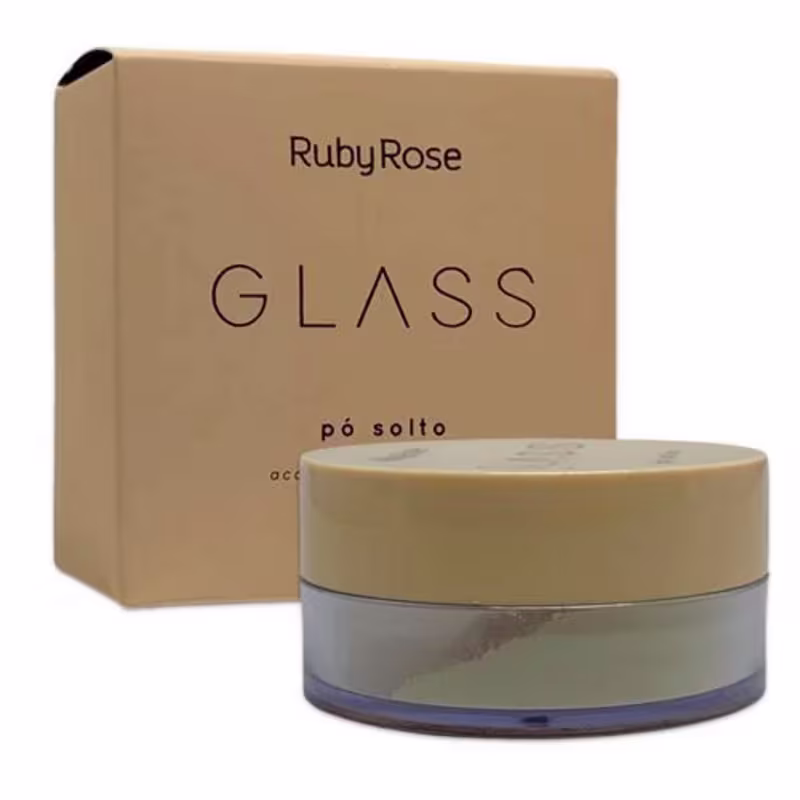 Pó Solto Facial Ruby Rose Glass Banana Glass, 15g.