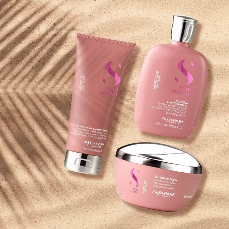 Kit de Tratamento Leave-In Alfaparf Semi Di Lino Moisture Grande