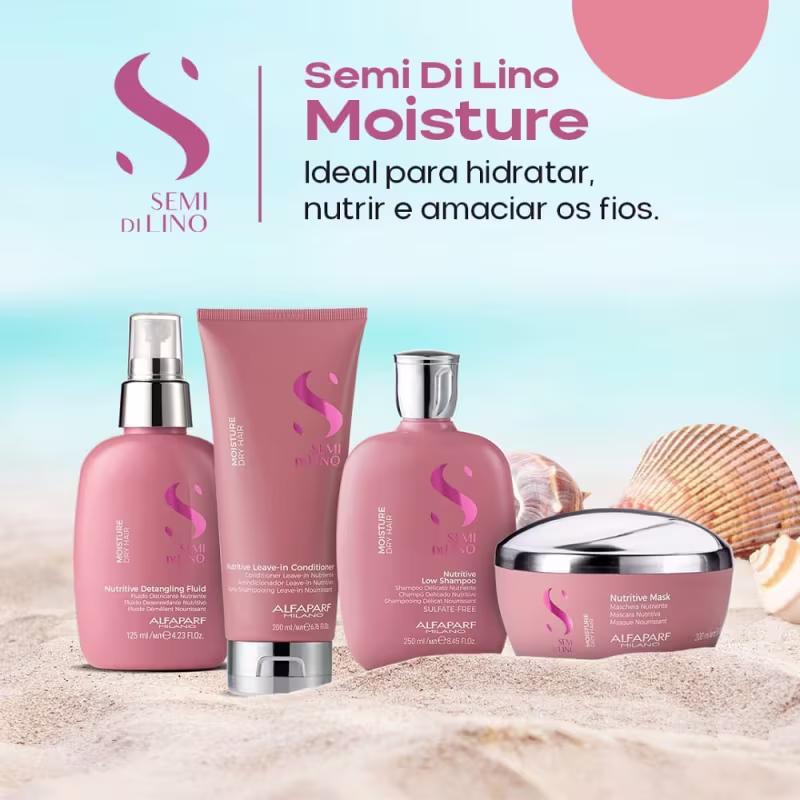 Kit de Nutrição Express Alfaparf Semi Di Lino Moisture Grande