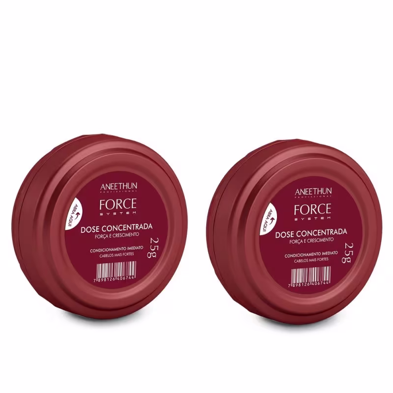 Aneethun Force System - Kit Shampoo 300ml + Máscara 250ml +  2 Dose Concentrada  25g