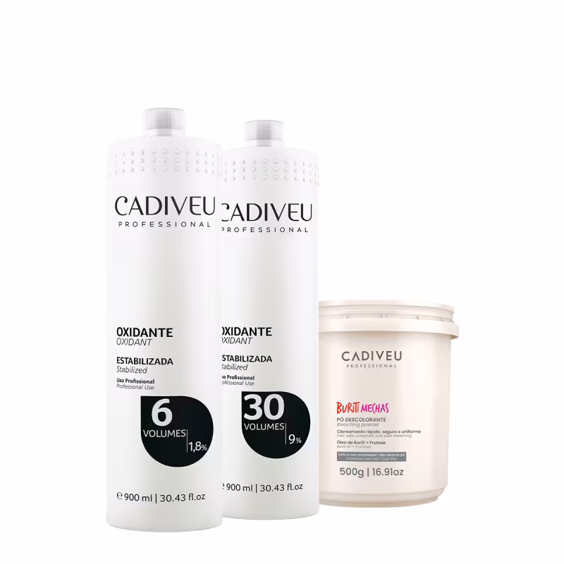 Kit Cadiveu Professional Oxidante 6V 30v e Buriti Mechas (3 produtos)