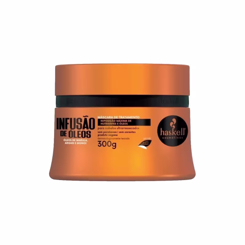 Haskell Infusão De Óleos 300ml Shampoo/Máscara/Leave +Escova
