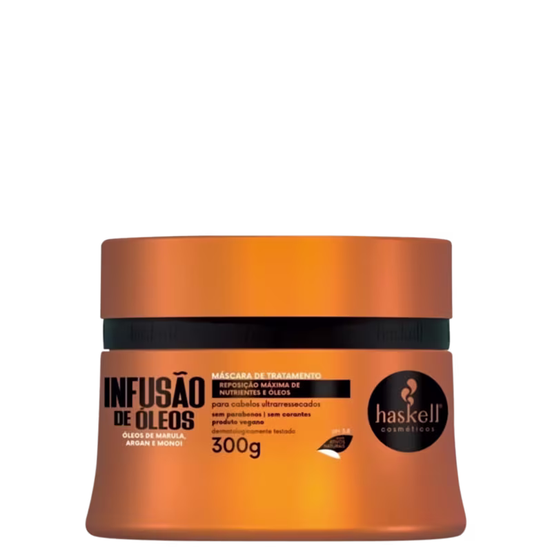 Kit Haskell Infusão de Óleos + Escova Mágica Home Care, 3 produtos.