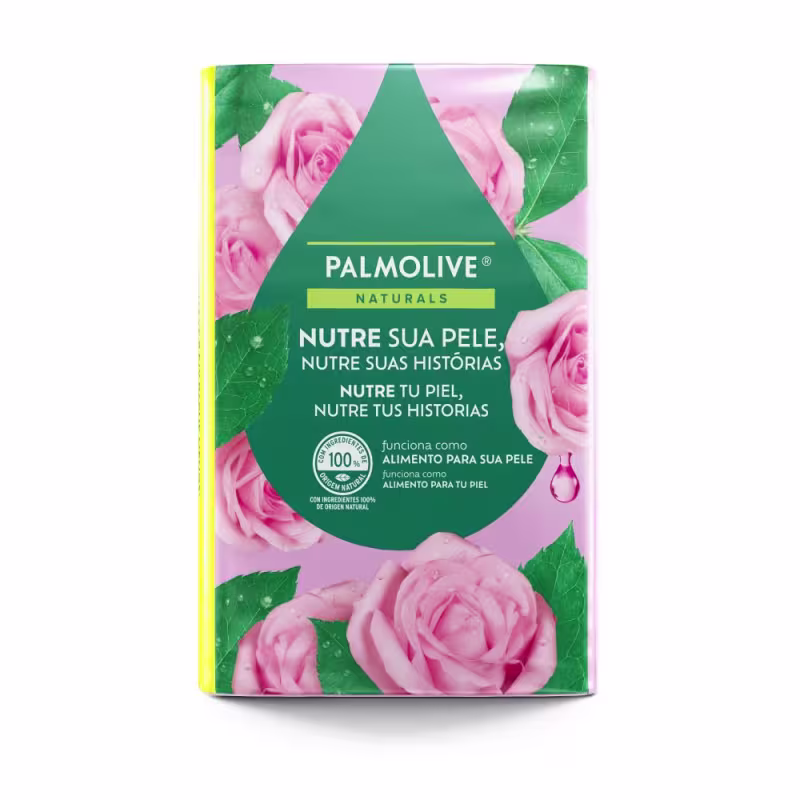 Sabonete em Barra Palmolive Naturals Nutrição Cremosa Leite e Pétalas de Rosa 85g