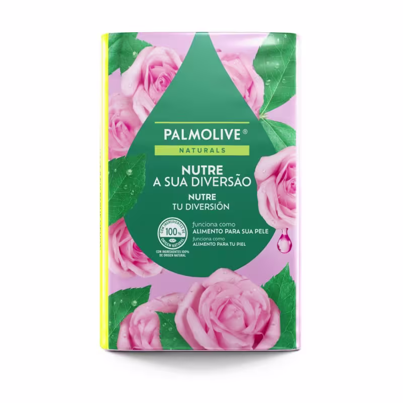 Sabonete em Barra Palmolive Naturals Nutrição Cremosa Leite e Pétalas de Rosa 85g