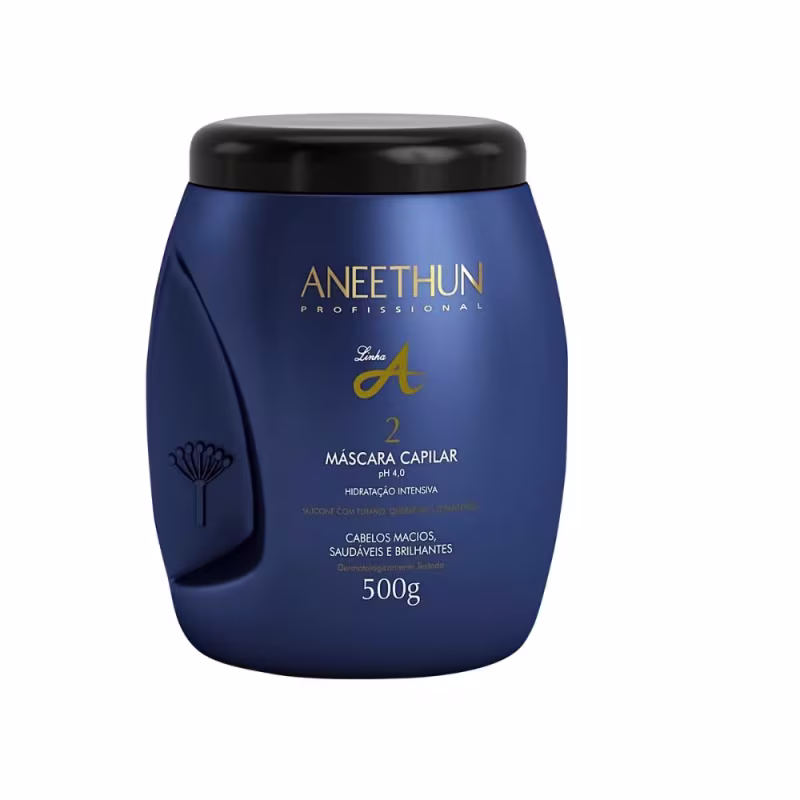 Aneethun Linha A - Kit Shampoo 300 ml + Máscara 500 g + Creme Silicone 250 ml + Creme Silicone Cachos 250 ml