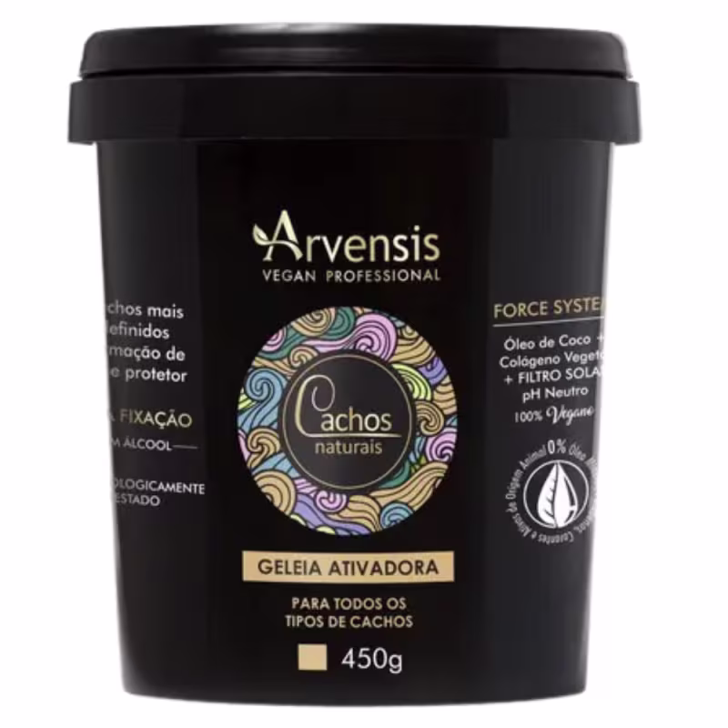 Gelatina ativadora Cachos Naturais de Arvensis. Volumetria 450g