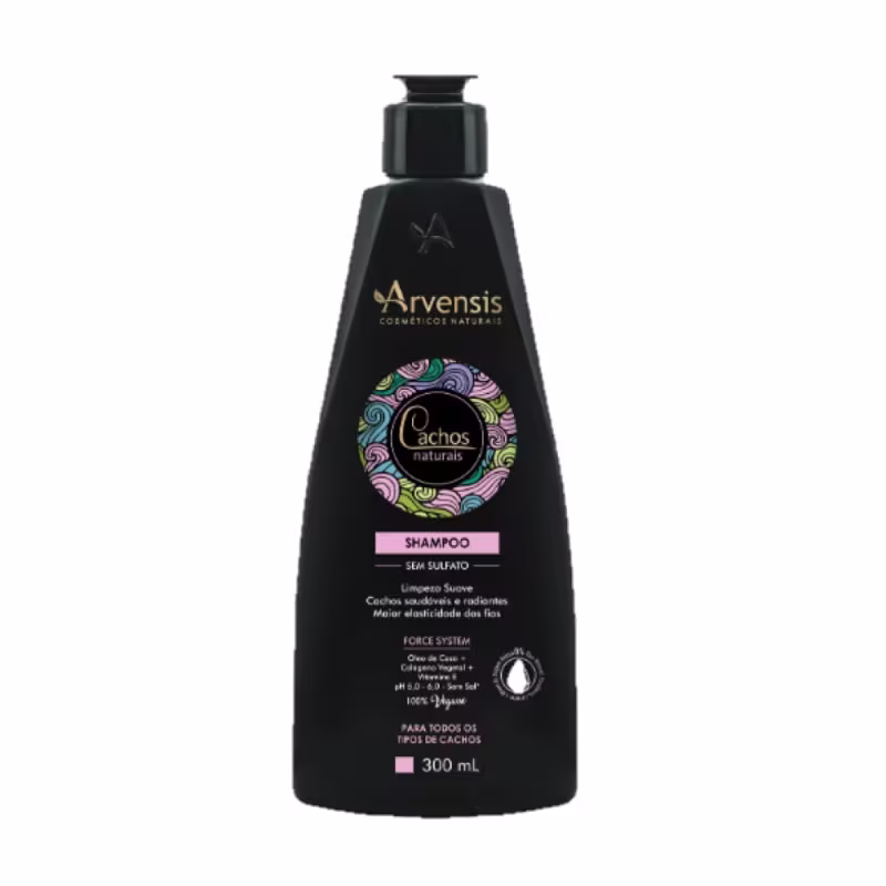 Kit Arvensis Cachos Naturais Trio Limpeza 300ml ( 3 Produtos)