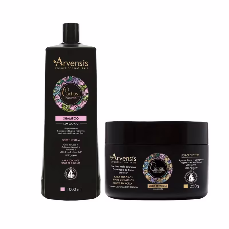 Kit Arvensis Cachos Naturais Suave Ativadora (02 Produtos)