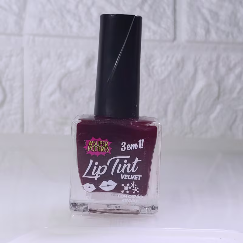 Lip Tint Carvao Ativado 3 em 1  - Super Poderes - Velvet