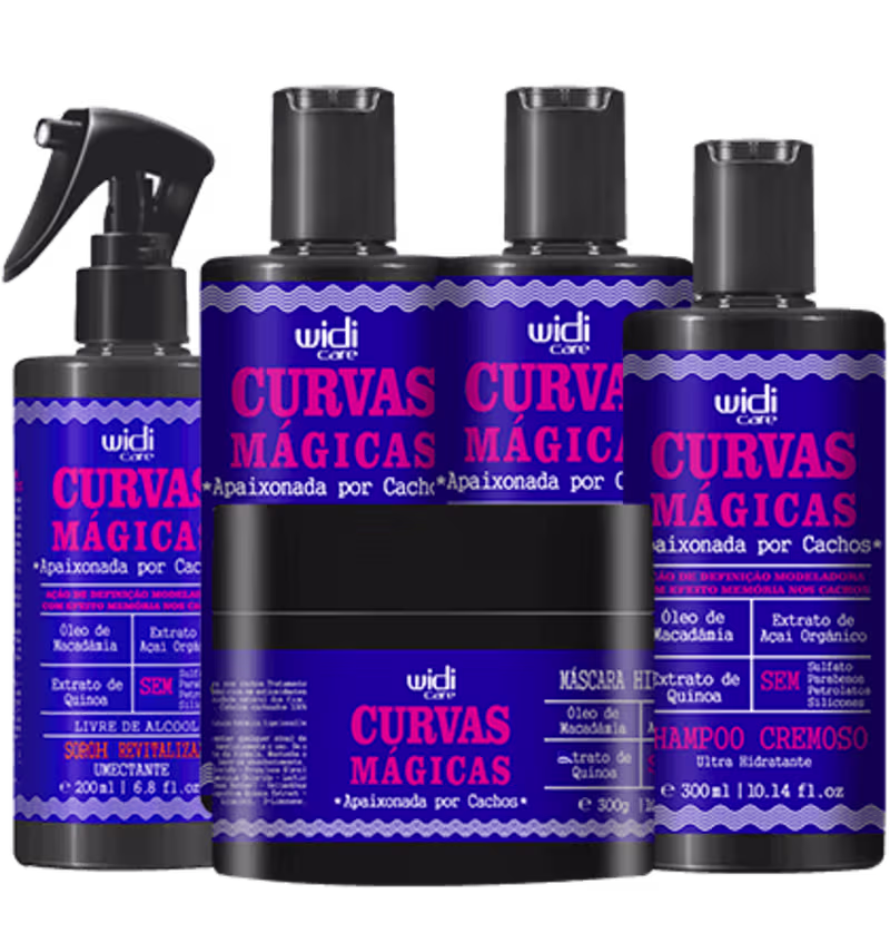 Kit Widi Care Curvas Mágicas Completo (5 Produtos)