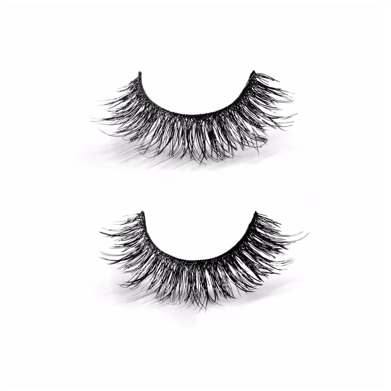 A imagem mostra um par de cílios postiços.