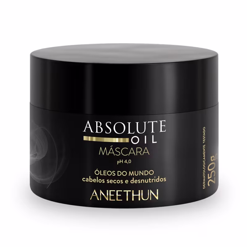 Kit Aneethun Absolute Oil Shampoo 300ml + Máscara 250g + Óleo 55ml