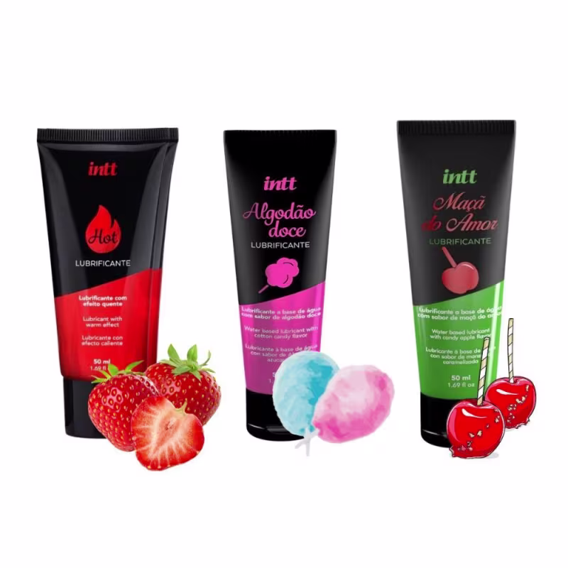 Kit Intt Hot Algodão Doce e Maçã do Amor (3 Produtos)
