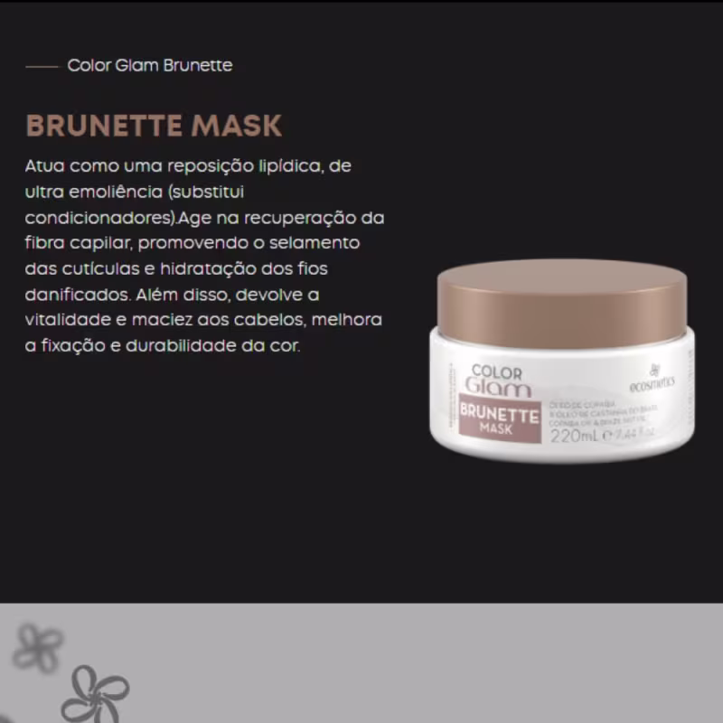 Kit Ecosmetics Color Glam Brunette Trio (3 Produtos)