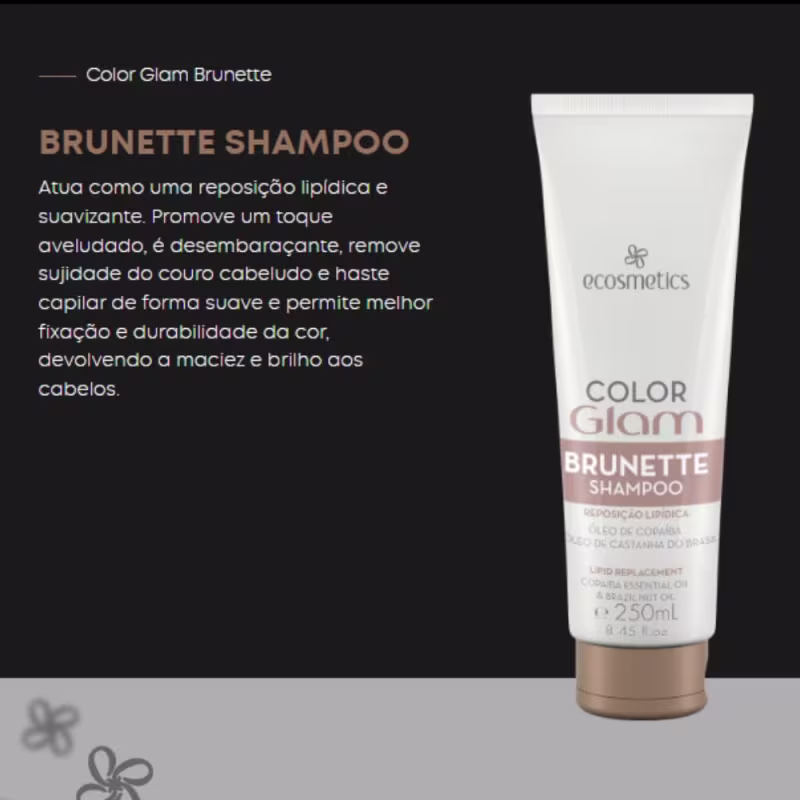 Kit Ecosmetics Color Glam Brunette Trio (3 Produtos)