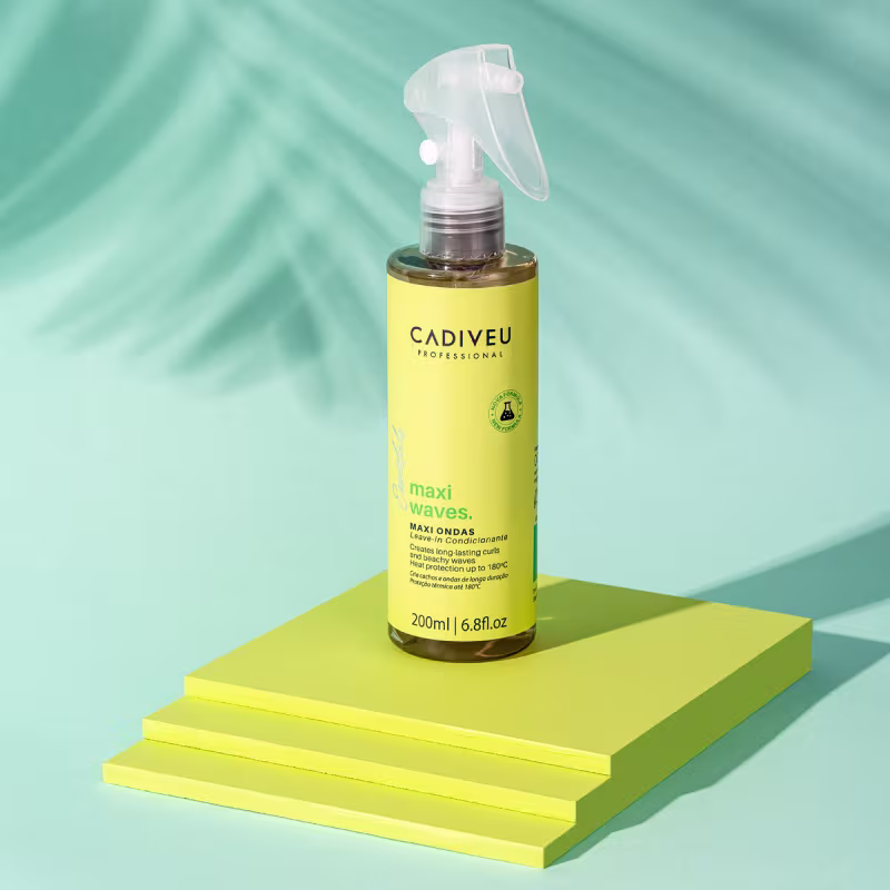 Kit Cadiveu Professional Nutri Glow Shampoo Máscara Maxi Ondas Booster Fluído de Tratamento e Açaí Oil 110 (5 produtos)