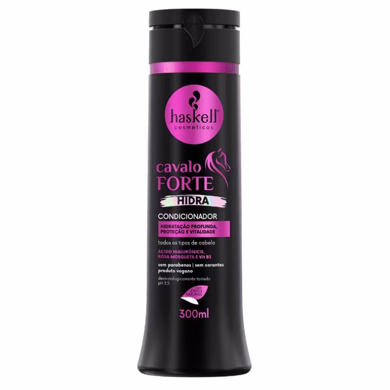 Kit Shampoo e Condicionador Hidratação e Crescimento Cavalo Forte Hidra Haskell 300ml