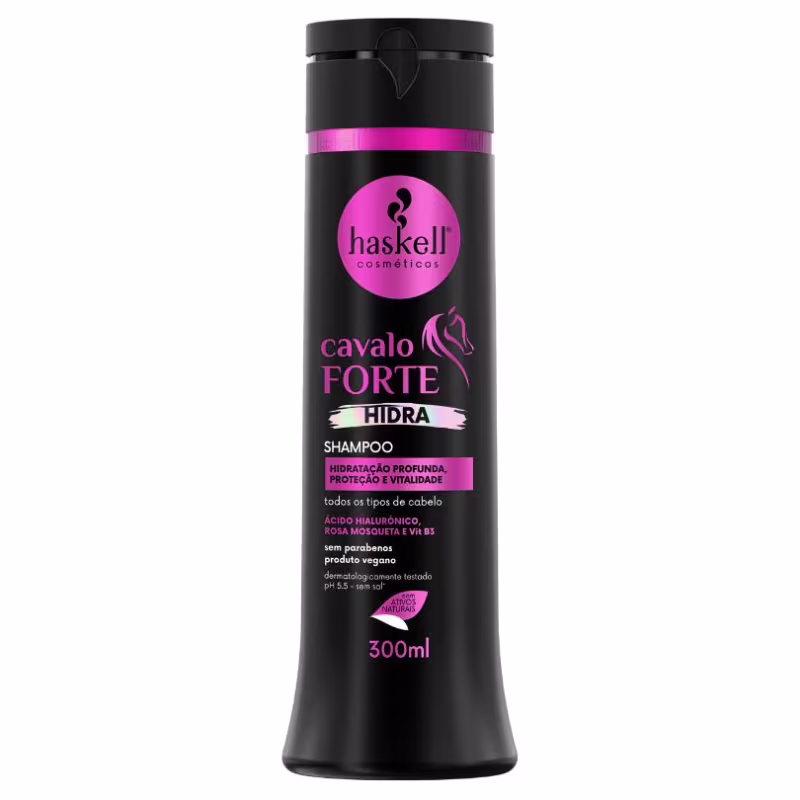 Kit Shampoo e Condicionador Hidratação e Crescimento Cavalo Forte Hidra Haskell 300ml