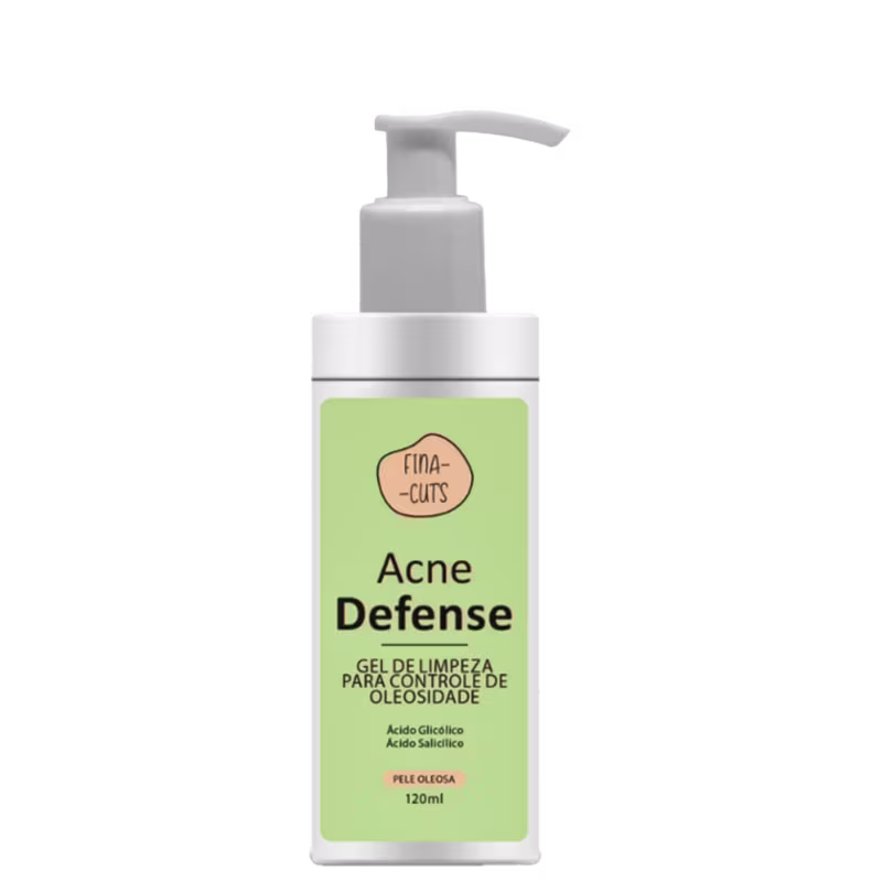 Fina Cut's Acne Defense Controle de Oleosidade - Gel de Limpeza Facial 120ml