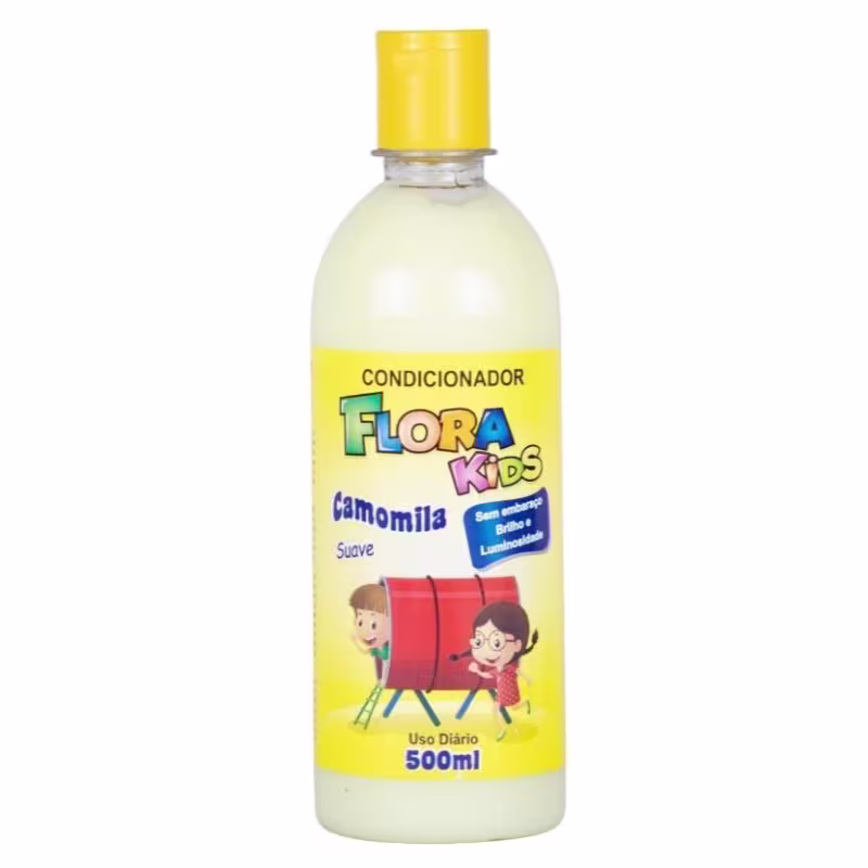 Kit Infantil Camomila Shampoo E Condicionador 500ml Flora Kids