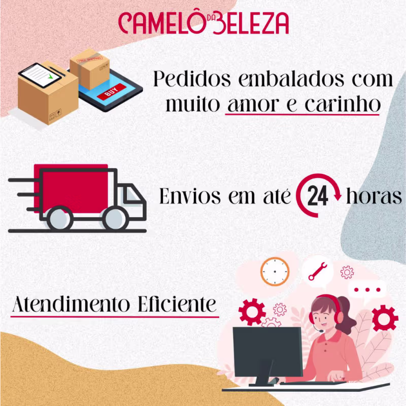 Kit Capilar Cachos Shampoo Condicionador 1L e Máscara OmegaHair